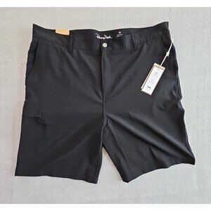 Panama Jack Shorts Men's 40 Black NWT Quick Drying 4 Way Stretch 8" Inseam NEW